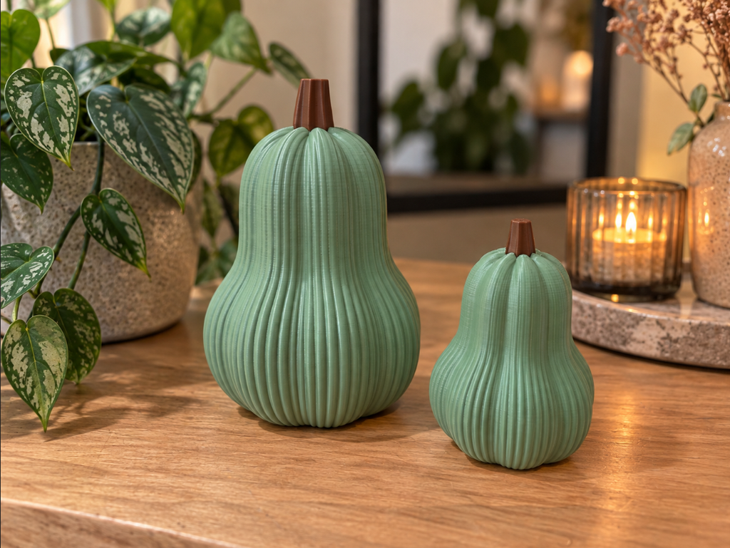 Tall Decorative Pumpkin – 3D Printed Autumn Decor