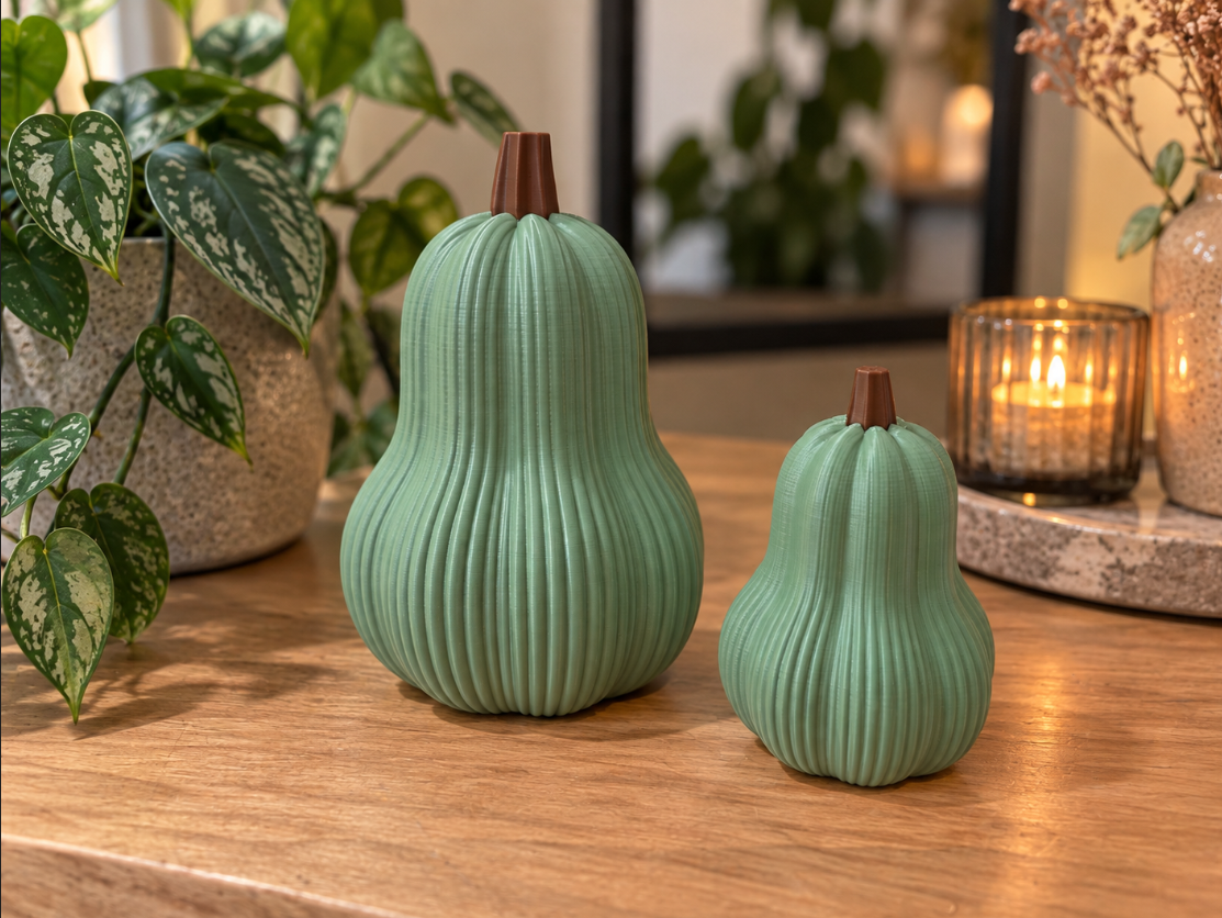 Tall Decorative Pumpkin – 3D Printed Autumn Decor